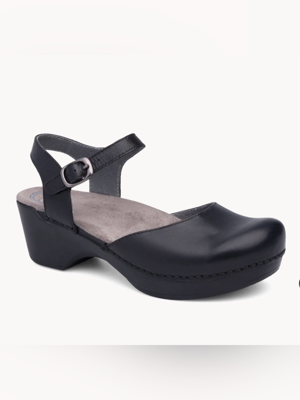 Dansko Sam black leather Mary Jane mule GUC comfort cottagecore fall woman EU 41